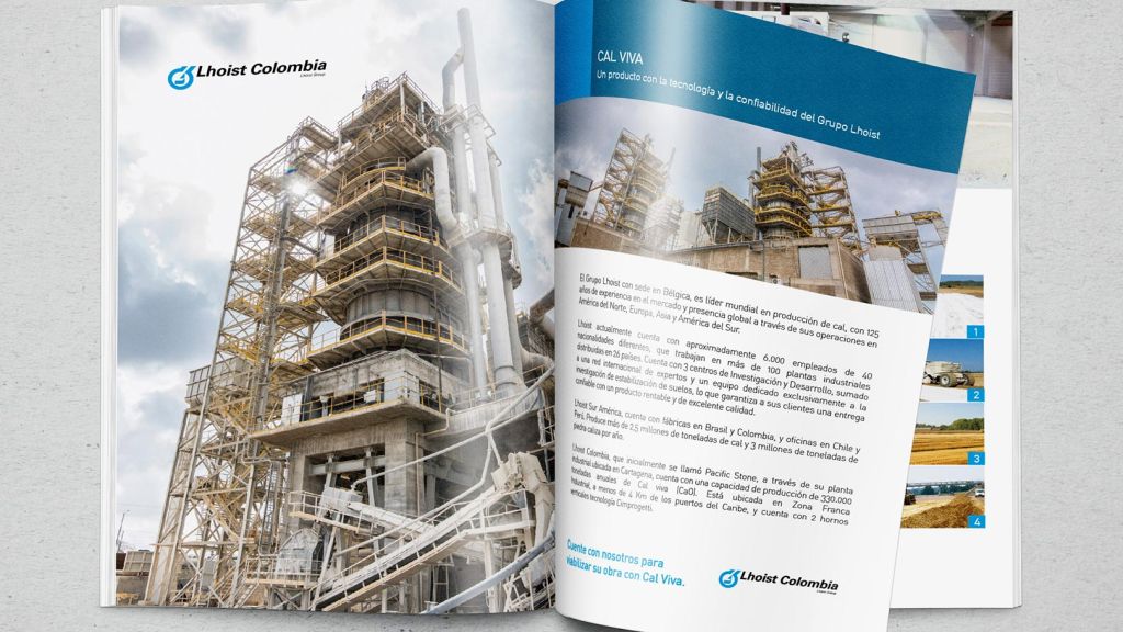 Brochure Tipo Revista para Lhoist - Trabajos realizados Macondo