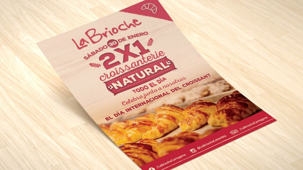 Flyer para la Brioche-Trabajos Realizados Macondo