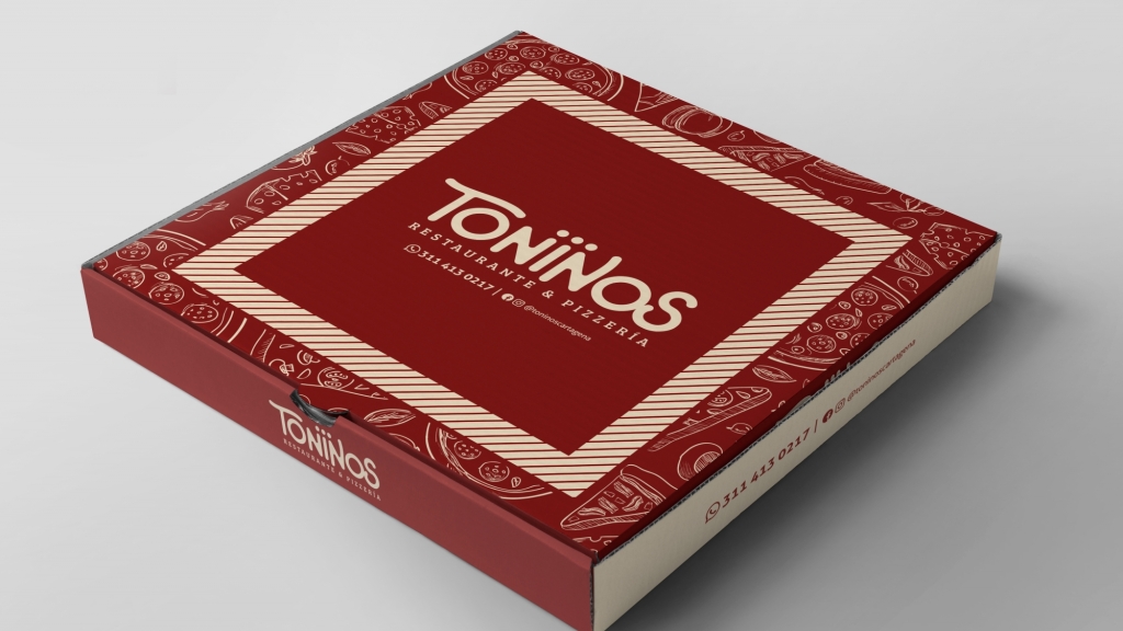 Toninos caja para pizzas